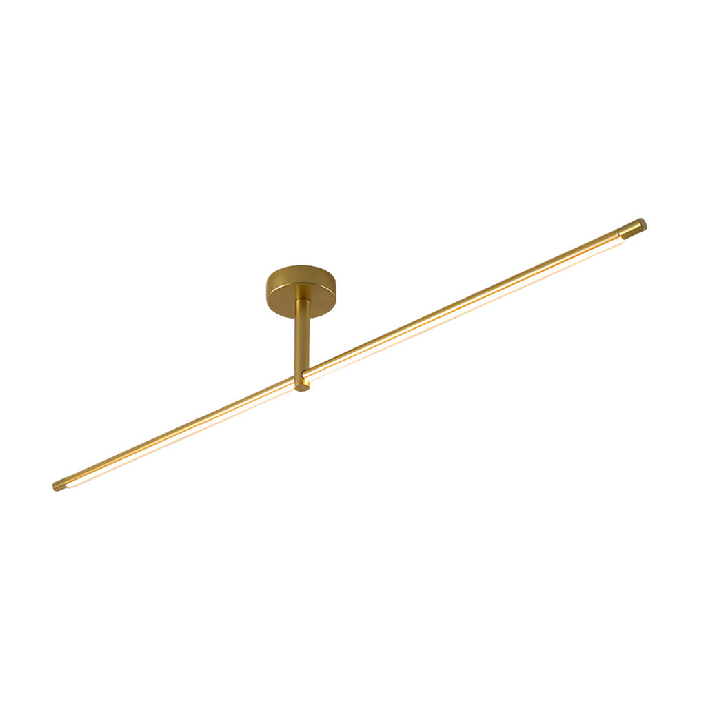 FENWICK MODERNIST BLACK AND GOLD LED CEILING LIGHT