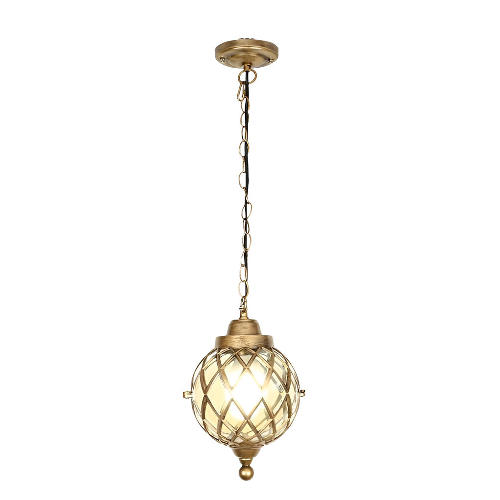 WHITBY ALUMINUM OUTDOOR GLOBE HANGING LIGHT