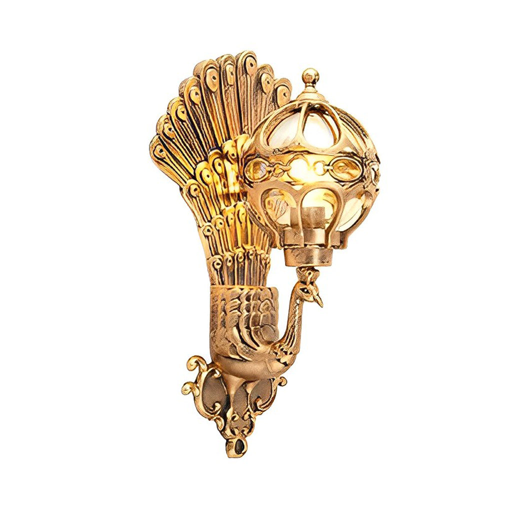 RAVENSHIRE VINTAGE PEACOCK OUTDOOR WALL LANTERN