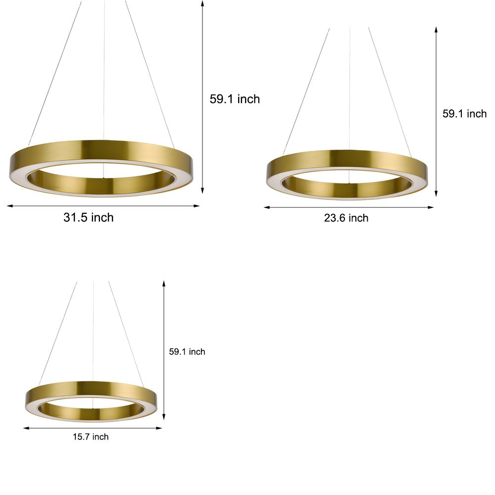 WINTERBOURNE GOLDEN RAY SUSPENSION LIGHT