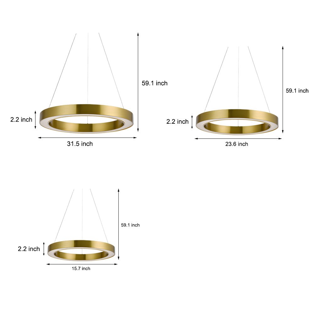 WINTERBOURNE GOLDEN RAY SUSPENSION LIGHT
