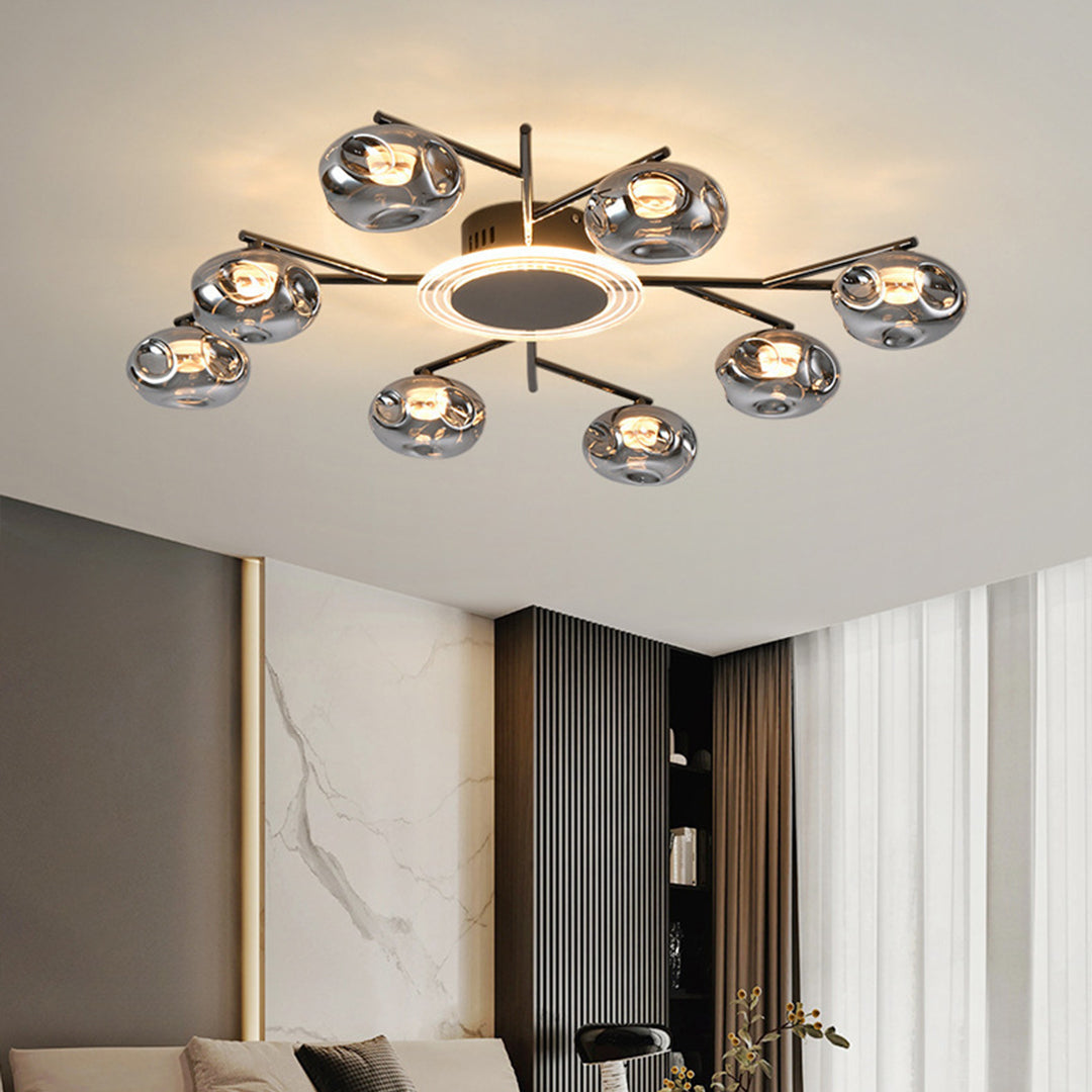 WINDSOR BRANCHED CIRCULAR FLUSH MOUNT LIGHT