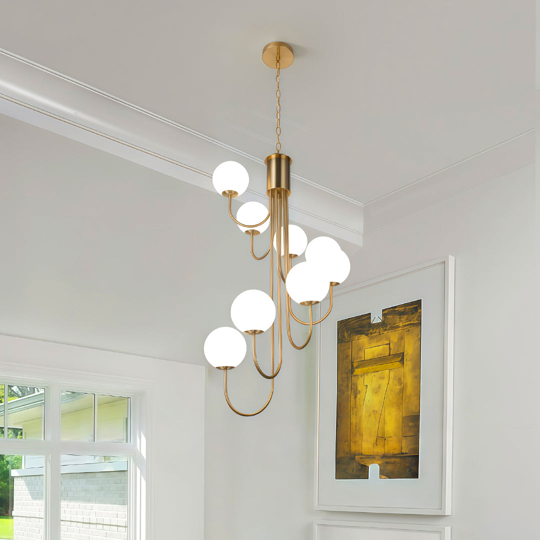WINDSOR SPIRAL ORB CEILING LUMINAIRE