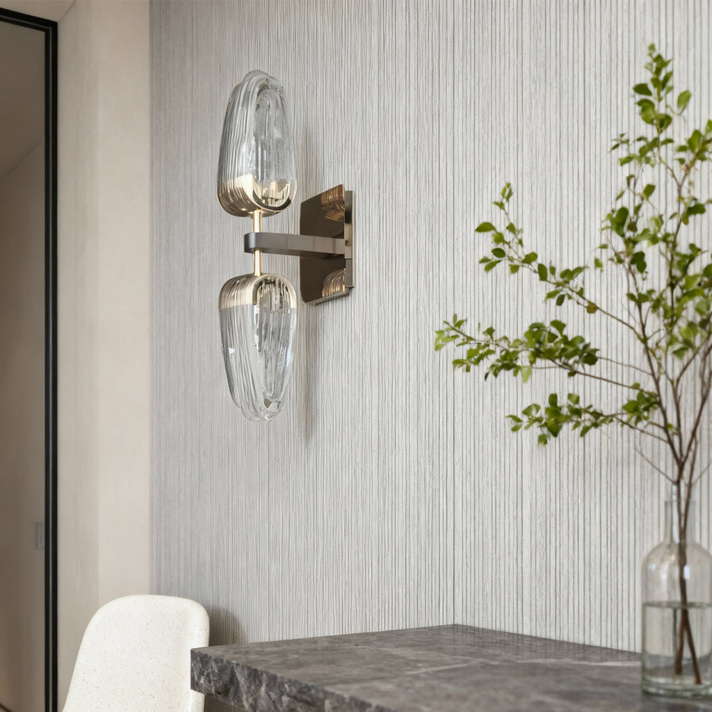 FENWICK GOLDEN ACRYLIC FLUSH MOUNT LUMINAIRE