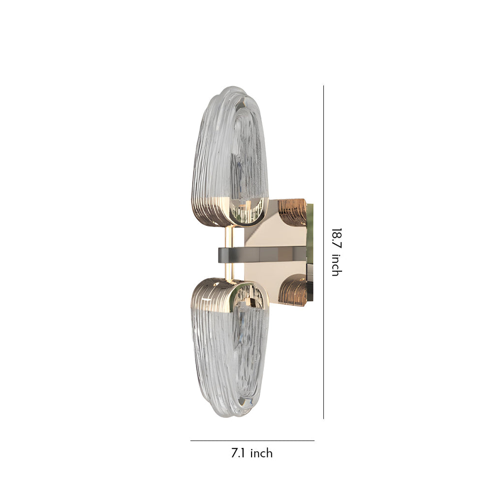 FENWICK GOLDEN ACRYLIC FLUSH MOUNT LUMINAIRE
