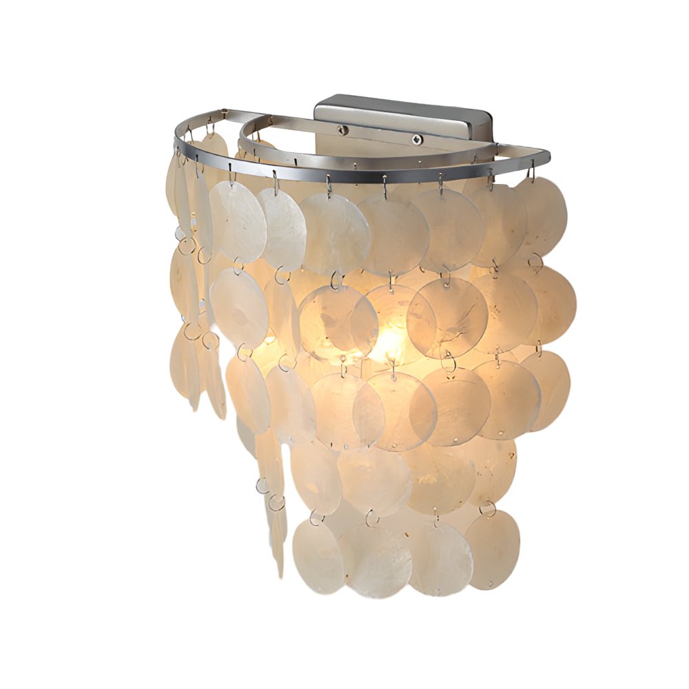 WINDSOR CAPIZ SHELL GLOWING WALL LANTERN