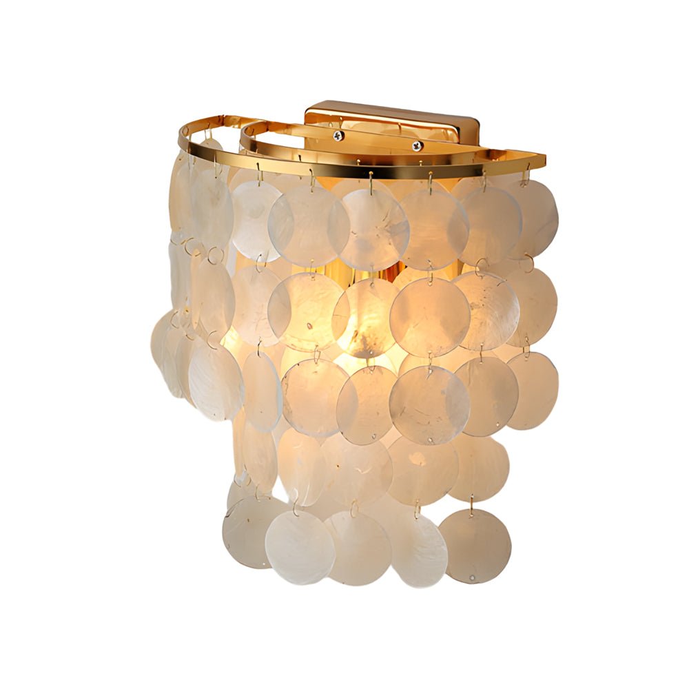 WINDSOR CAPIZ SHELL GLOWING WALL LANTERN