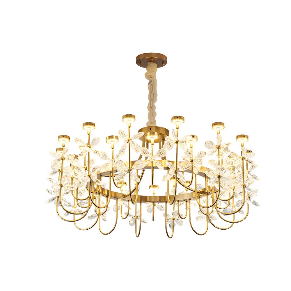 WINTHORPE 24-BULB CRYSTAL BLOOMING CEILING LIGHT