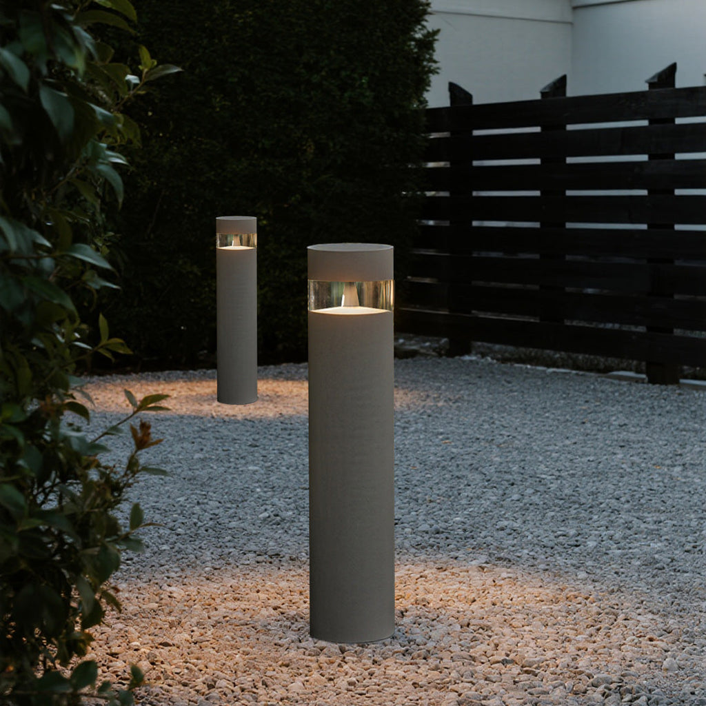 WINTERBOURNE OUTDOOR PATHWAY ILLUMINATOR, LED WATER-RESISTANT MINIMALIST LANTERN