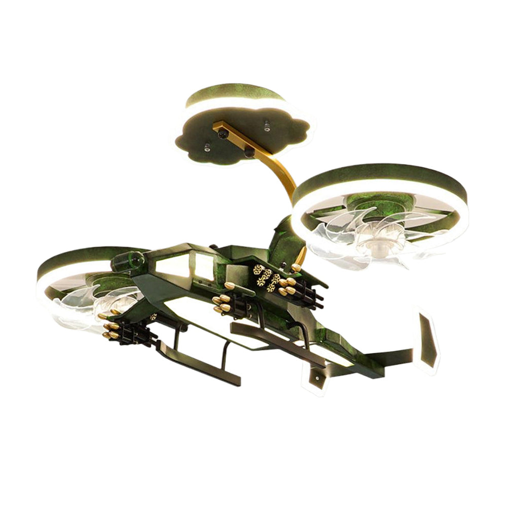 WINDSOR AVIATOR KIDS' CEILING FAN LIGHT WITH LED ILLUMINATION