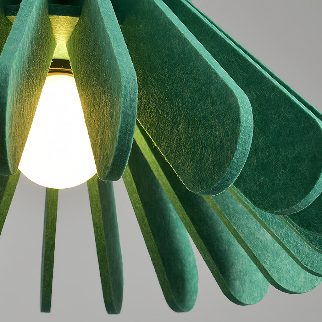 1. **MONTGOMERY FELT-ENCLOSED PENDANT LUMINAIRE**  
   A sophisticated pendant light featuring a sound-absorbing felt exterior and a robust iron frame, perfect for enhancing ambiance in any room.

2. **WINSLOW IRON & FELT HANGING ILLUMINATOR**  
   An inn