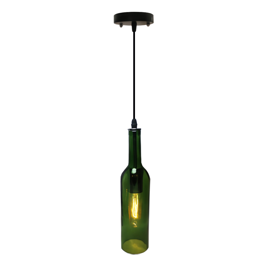 WINDSOR HUE VINTAGE GLASS WINE BOTTLE CEILING LANTERN