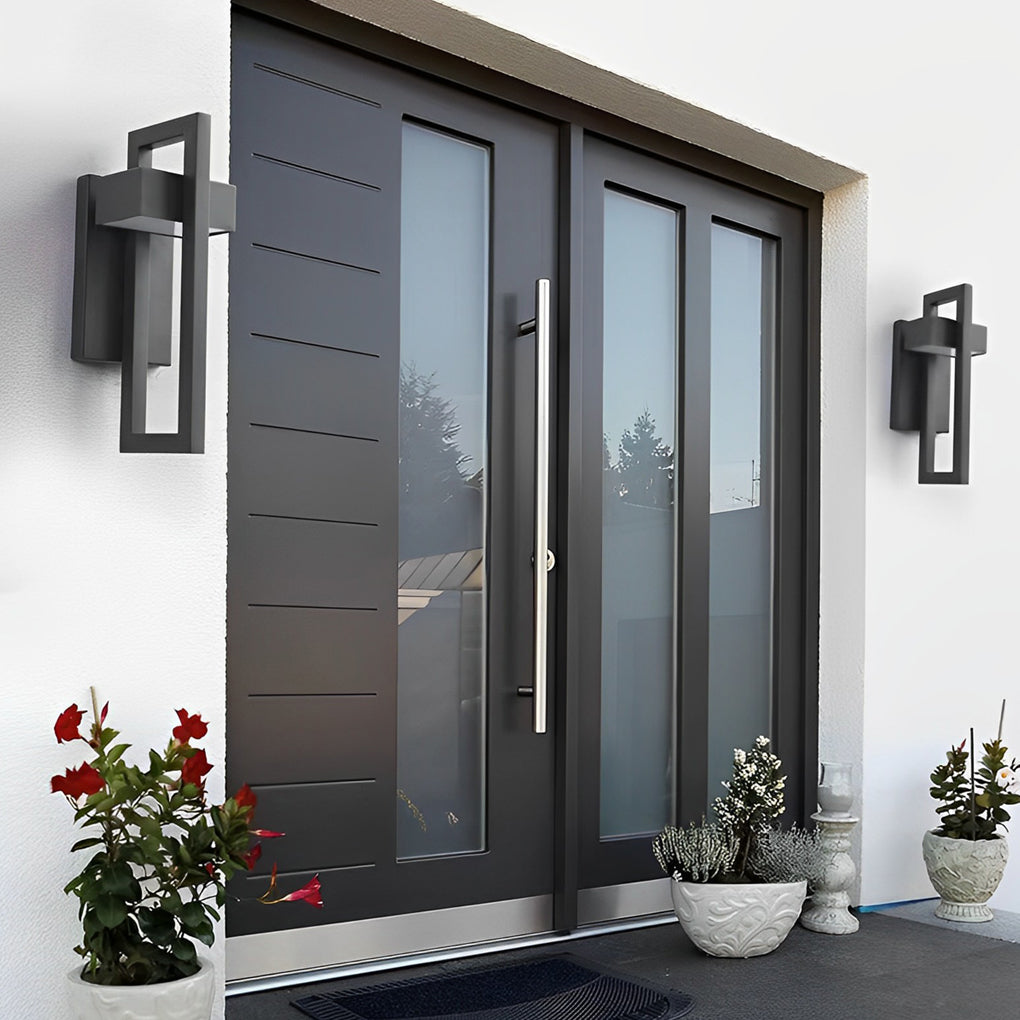 RAVENHALL MODERN RECTANGULAR OUTDOOR LED WALL LIGHT