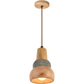 WINTHROP WOODEN CEMENT HANGING LANTERN