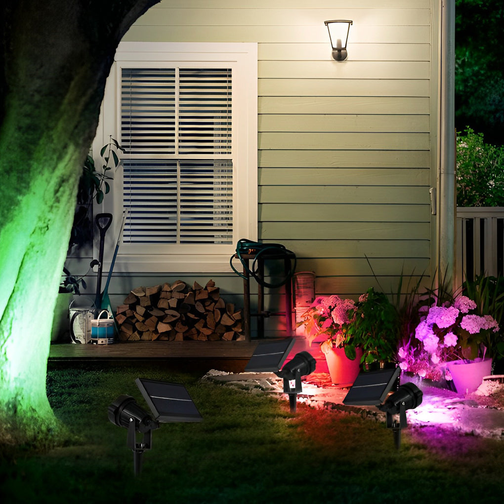 RAVENSHIRE SOLAR GROUND SPOTLIGHT WITH ADJUSTABLE RGB LED