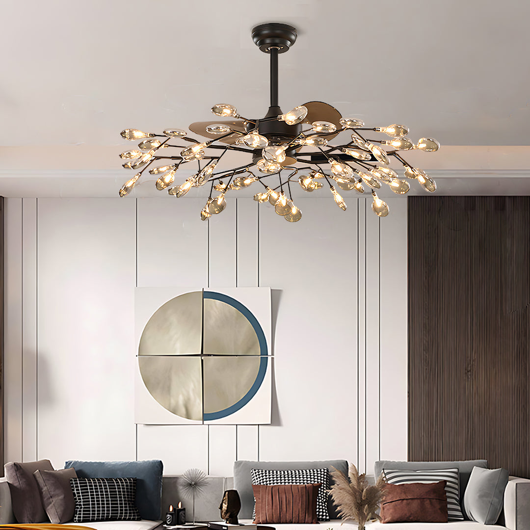 CHARLESTON ARTISAN CEILING LIGHT FAN