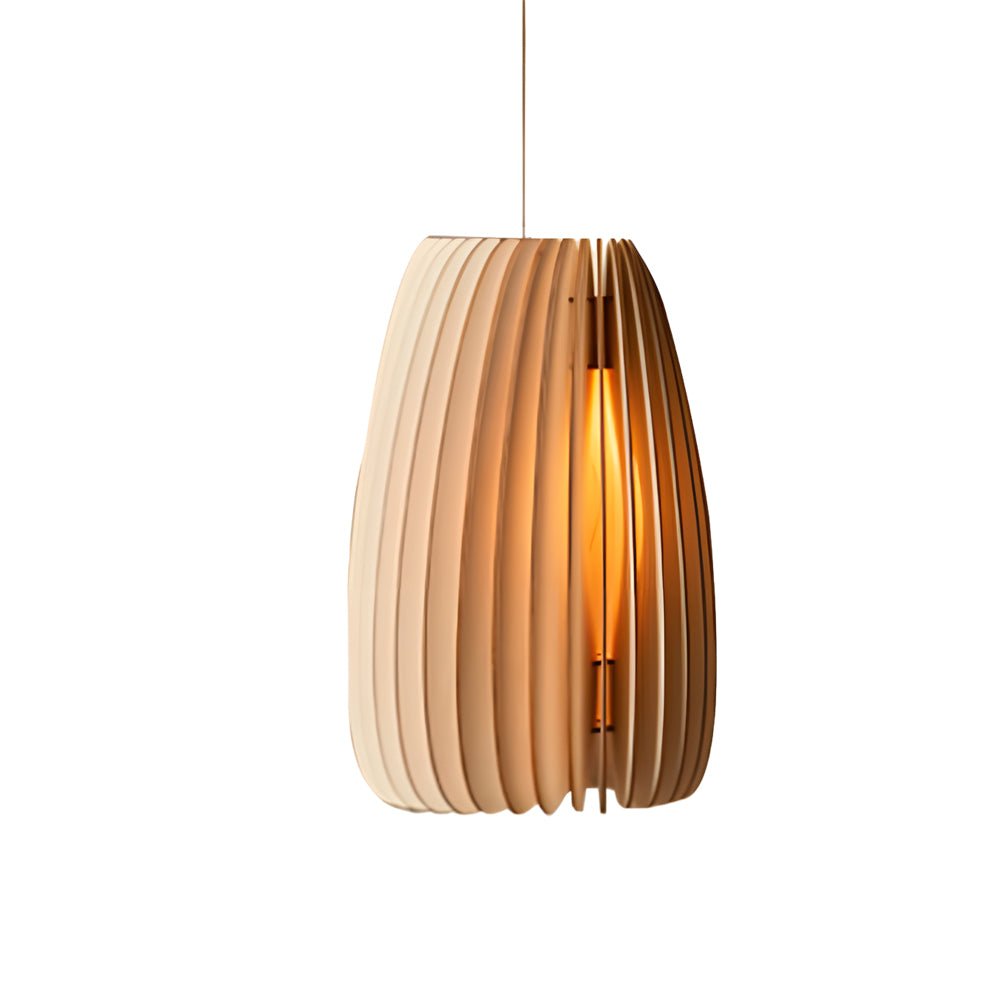 **FENWICK WOODEN RAY PENDANT LANTERN**  
A captivating blend of Scandinavian and Japanese design, this handcrafted wood veneer lantern features an LED light source, casting warm, inviting rays that enhance any space with a touch of nature-inspired charm.