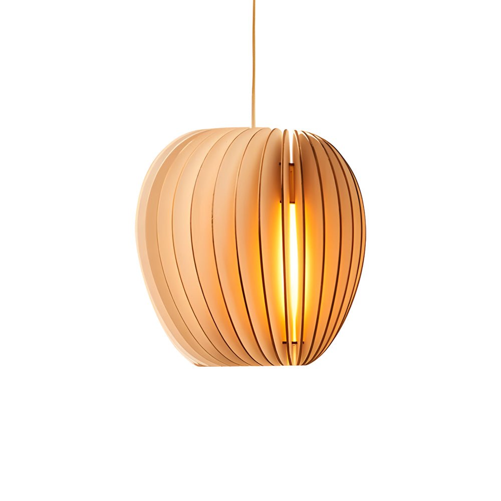 **FENWICK WOODEN RAY PENDANT LANTERN**  
A captivating blend of Scandinavian and Japanese design, this handcrafted wood veneer lantern features an LED light source, casting warm, inviting rays that enhance any space with a touch of nature-inspired charm.