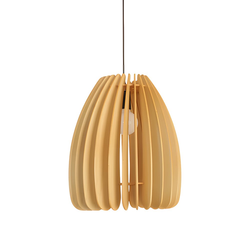 **FENWICK WOODEN RAY PENDANT LANTERN**  
A captivating blend of Scandinavian and Japanese design, this handcrafted wood veneer lantern features an LED light source, casting warm, inviting rays that enhance any space with a touch of nature-inspired charm.