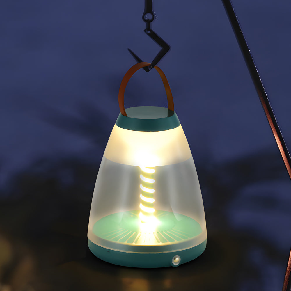 WINDSOR WHIRL SPIRAL OUTDOOR LANTERN, BATTERY-OPERATED PORTABLE LIGHTING