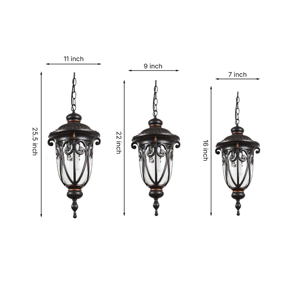 RAVENHALL ALUMINUM WATER-RESISTANT CEILING LANTERN