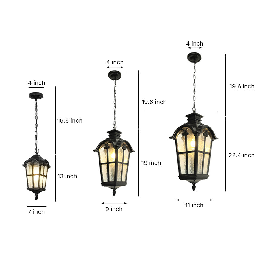WINDSOR CAST ALUMINUM OUTDOOR PORCH LANTERN