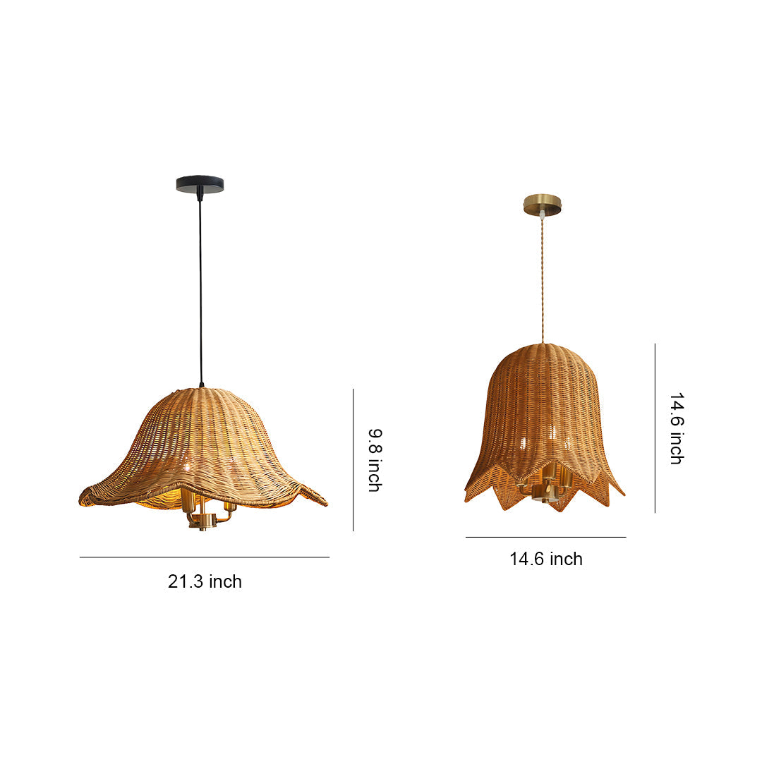 WINCHESTER WOVEN RATTAN CEILING LANTERN