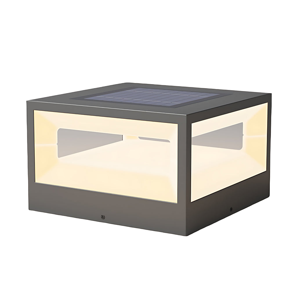 CHESTERFIELD SOLAR-POWERED HOLLOW SQUARE FENCE POST ILLUMINATOR