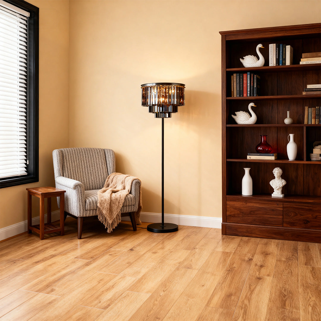 WINCHESTER CRYSTAL TOWER FLOOR LAMP