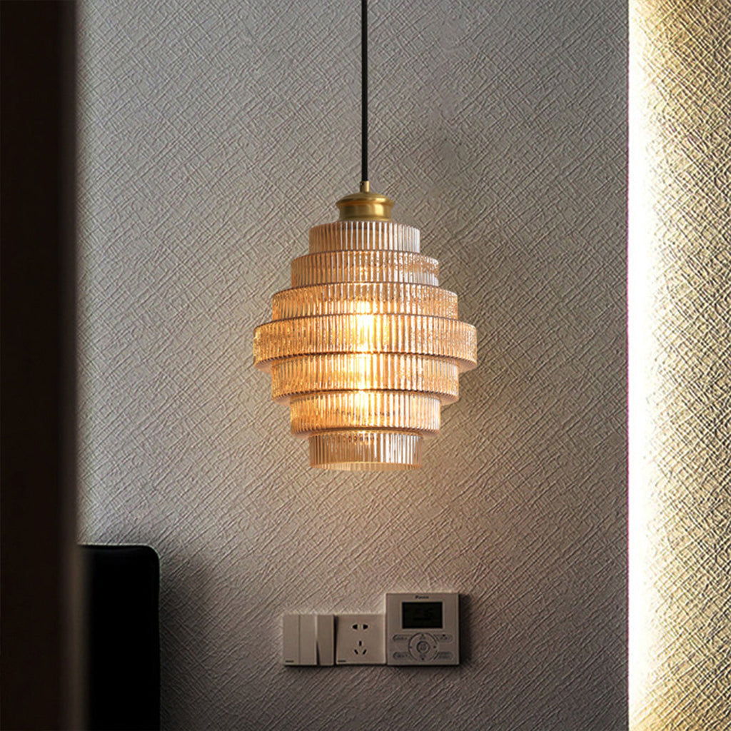 WINTHROP HONEYCOMB GLASS PENDANT LIGHT