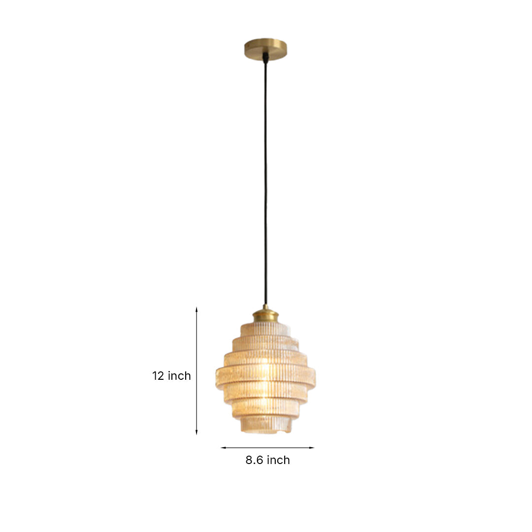 WINTHROP HONEYCOMB GLASS PENDANT LIGHT