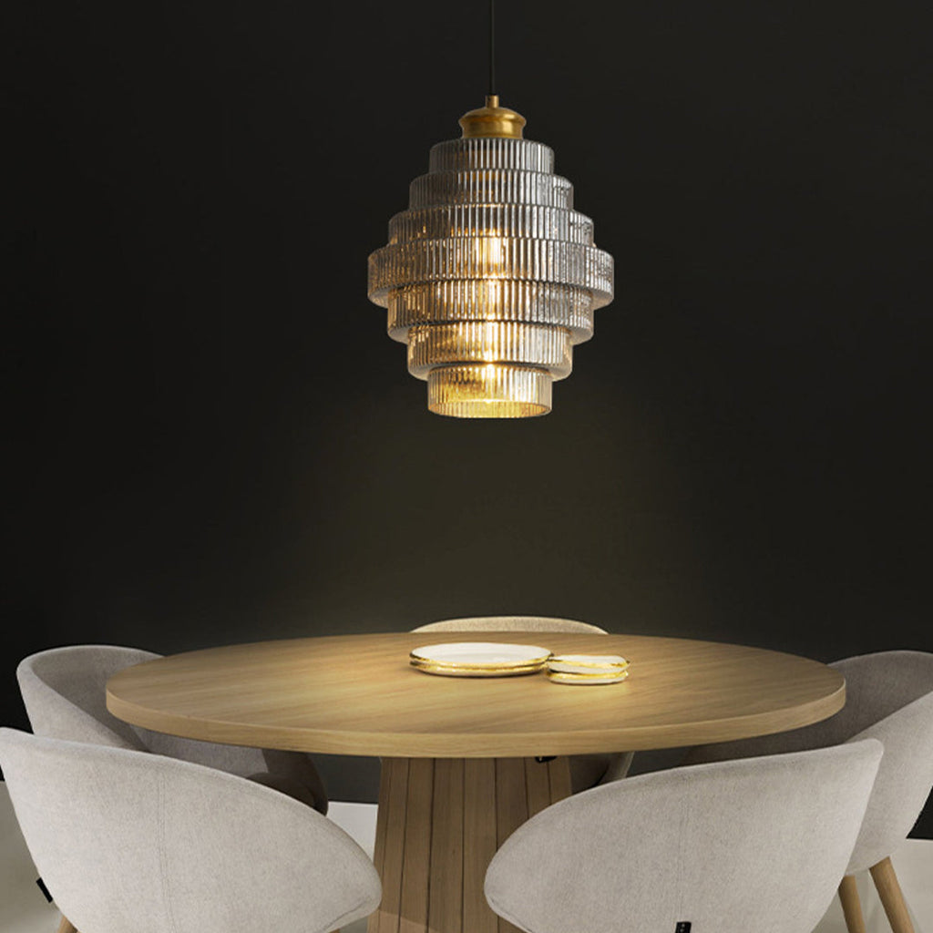 WINTHROP HONEYCOMB GLASS PENDANT LIGHT