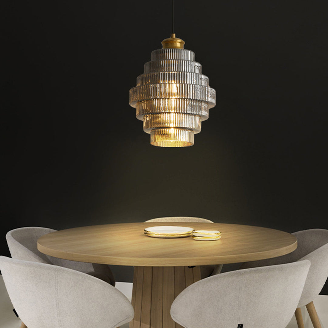 WINTHROP HONEYCOMB GLASS PENDANT LIGHT