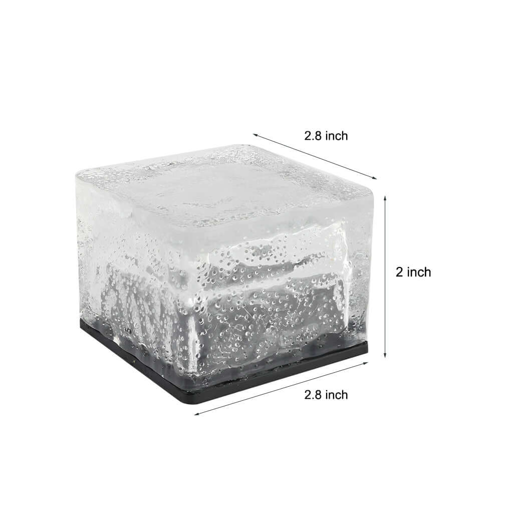 WINTERBOURNE SOLAR-POWERED ICE CUBE PATHWAY LANTERN