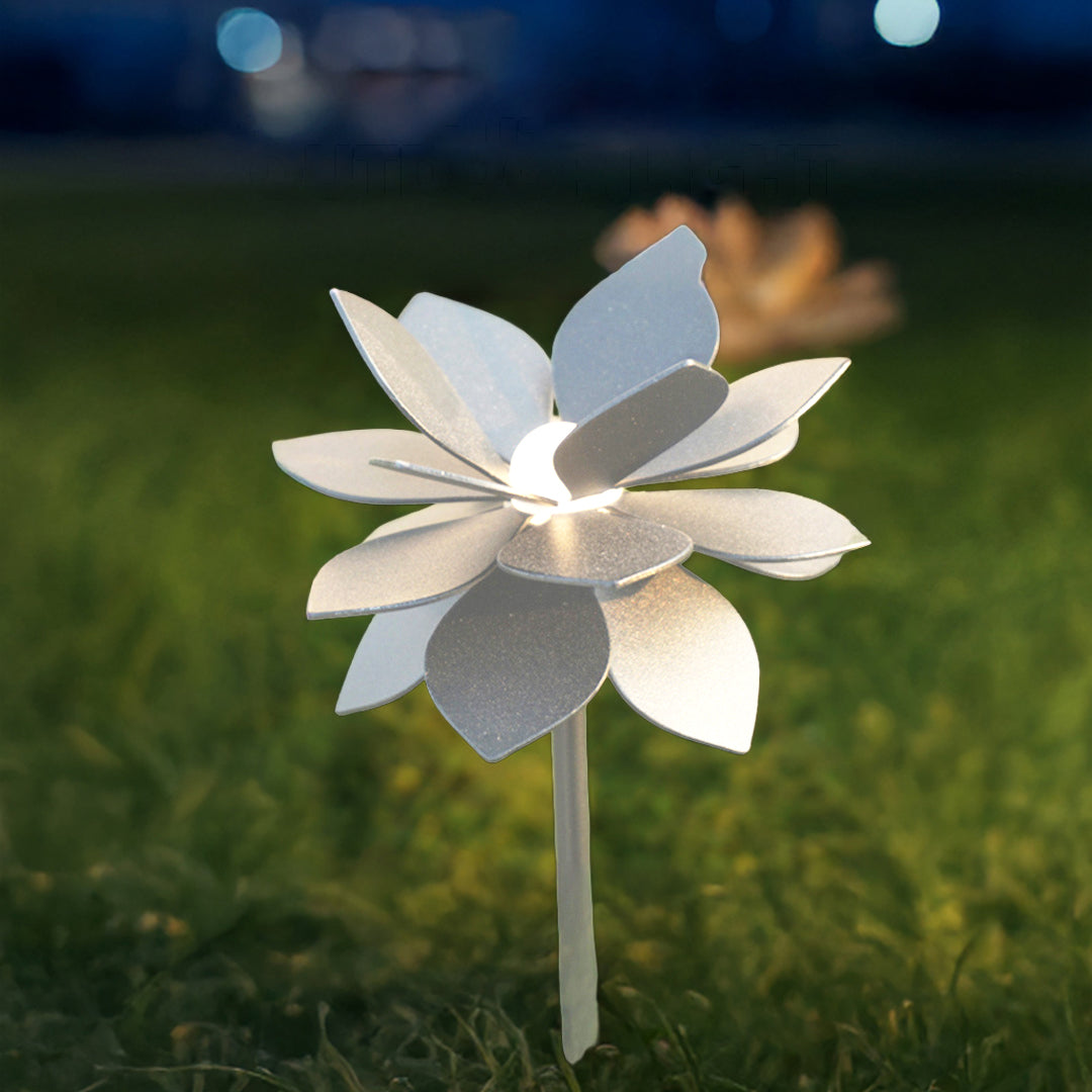 WINTHROP GARDEN BLOOM LED LIGHTS IN WHITE, WEATHER-RESISTANT FLOWER DESIGN