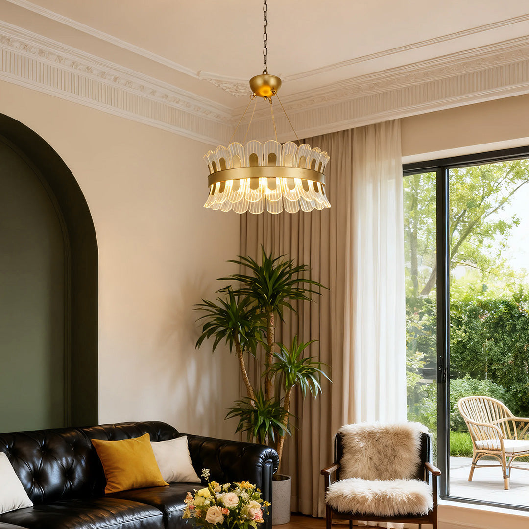 WINTERBORNE GILDED ORB LED CHANDELIER