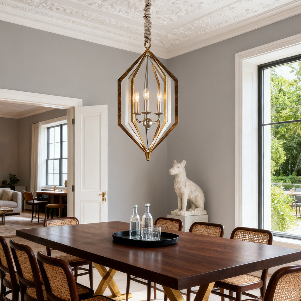 WINCHESTER OPEN-FRAME BROWN PENDANT LIGHT