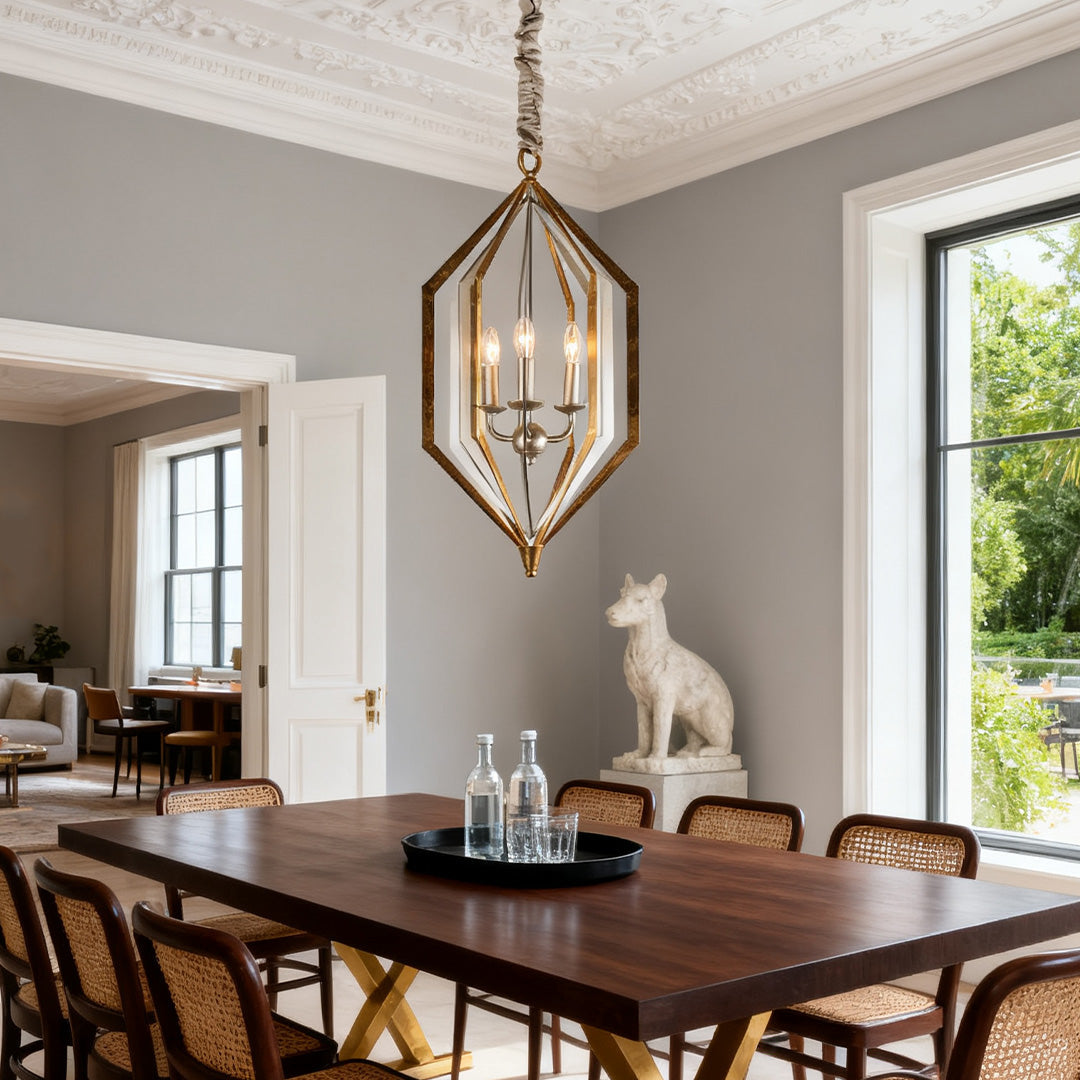 WINCHESTER OPEN-FRAME BROWN PENDANT LIGHT