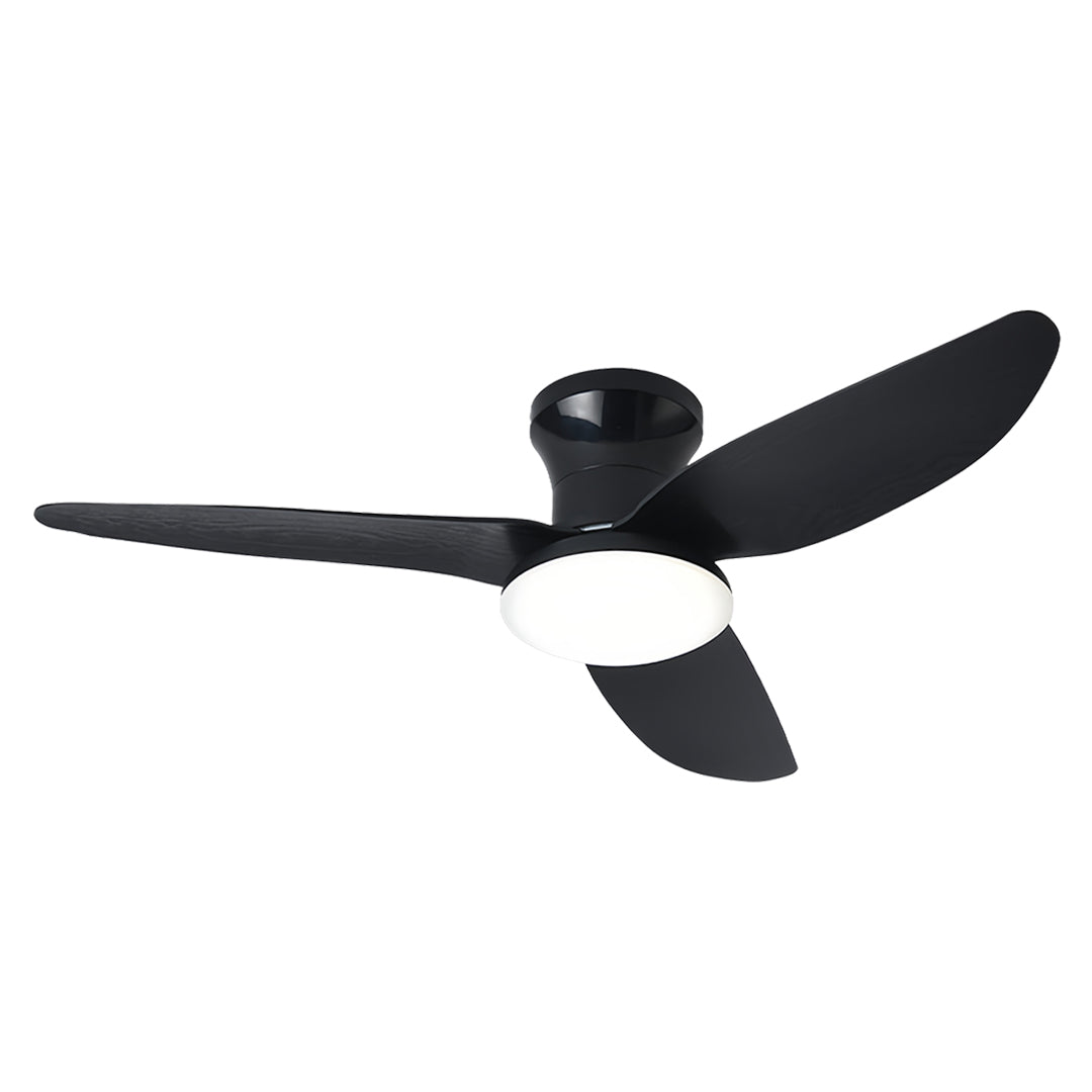 WINDSOR WHISPER 3-BLADE CEILING FAN WITH DIMMABLE LIGHT AND REMOTE CONTROL