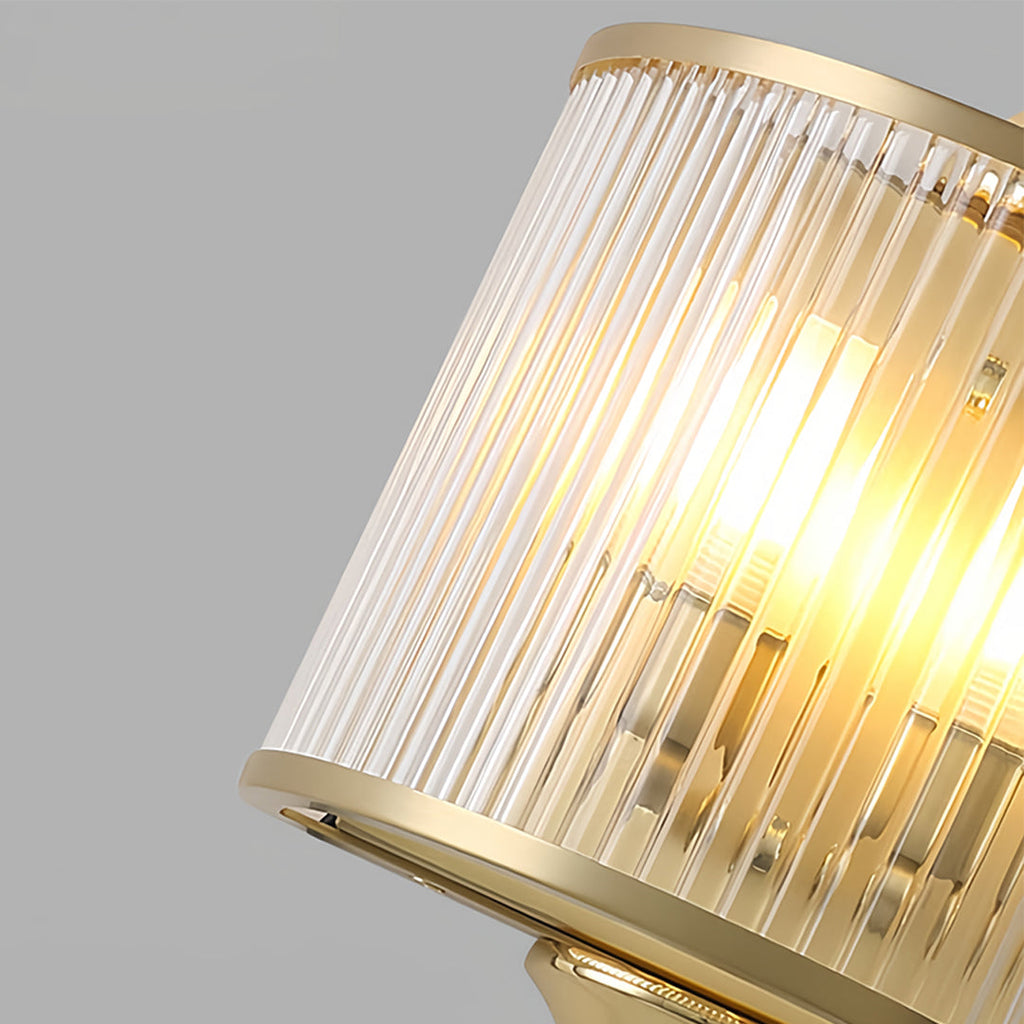 BRAMBLEFORD BRASS & GLASS WALL SCONCE