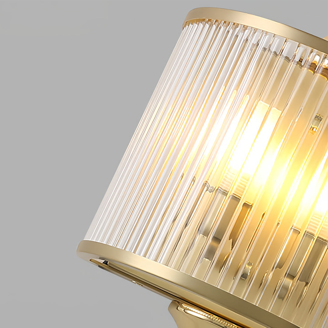 BRAMBLEFORD BRASS & GLASS WALL SCONCE