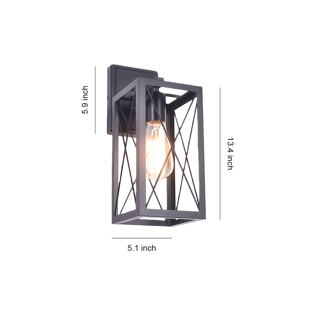 WINTHROP IRON CAGE WALL SCONCE