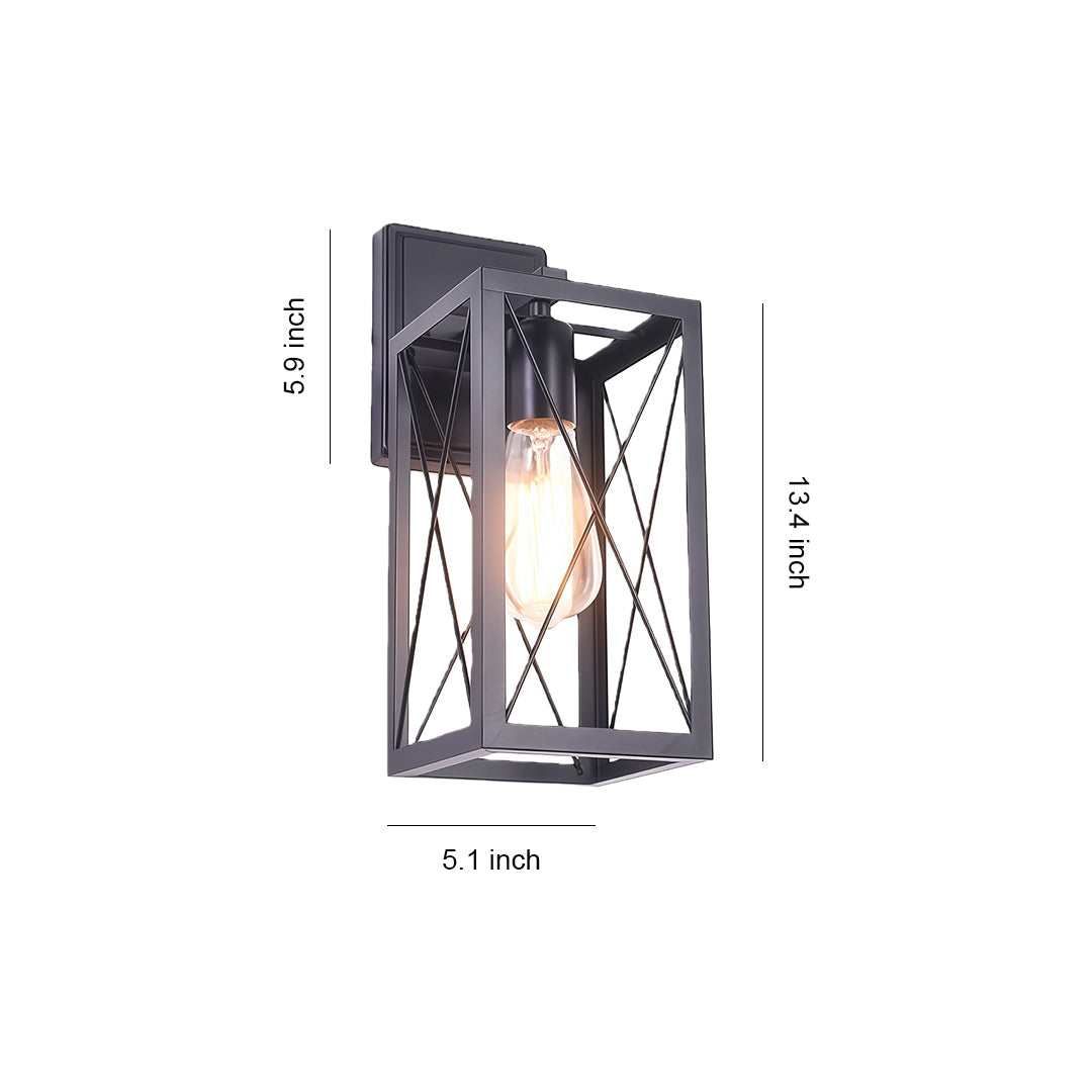 WINTHROP IRON CAGE WALL SCONCE