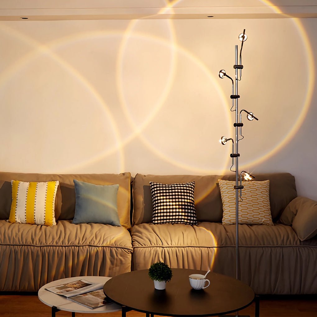 WINTHROP CHROME ADJUSTABLE FLOOR ILLUMINATOR