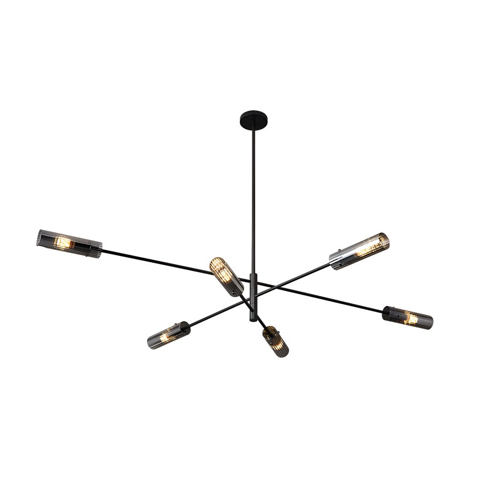 WINTHROP COPPER STARBURST PENDANT LIGHTING (6/8-BULB)