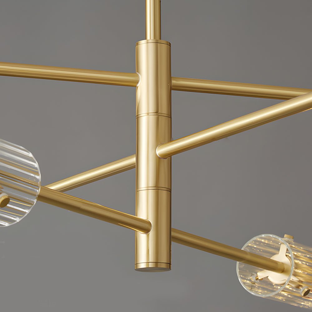 WINTHROP COPPER STARBURST PENDANT LIGHTING (6/8-BULB)