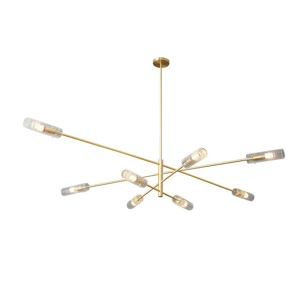 WINTHROP COPPER STARBURST PENDANT LIGHTING (6/8-BULB)