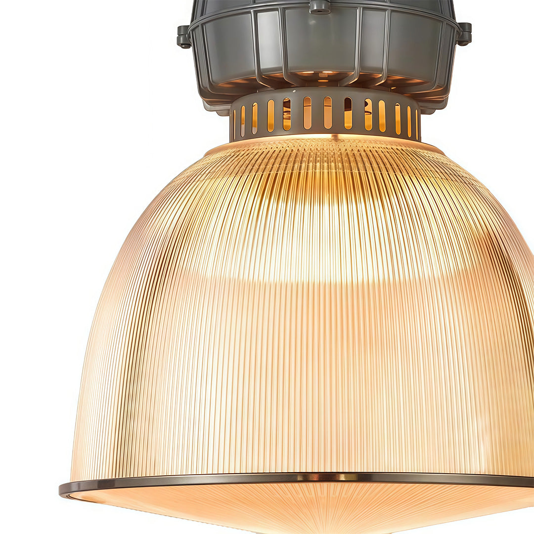 WINTHROP GRAY ALUMINUM INDUSTRIAL PENDANT LAMP