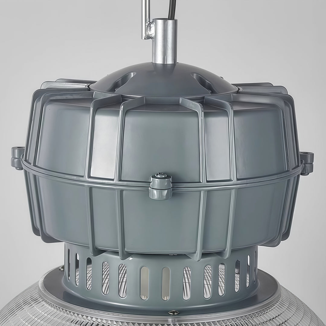 WINTHROP GRAY ALUMINUM INDUSTRIAL PENDANT LAMP