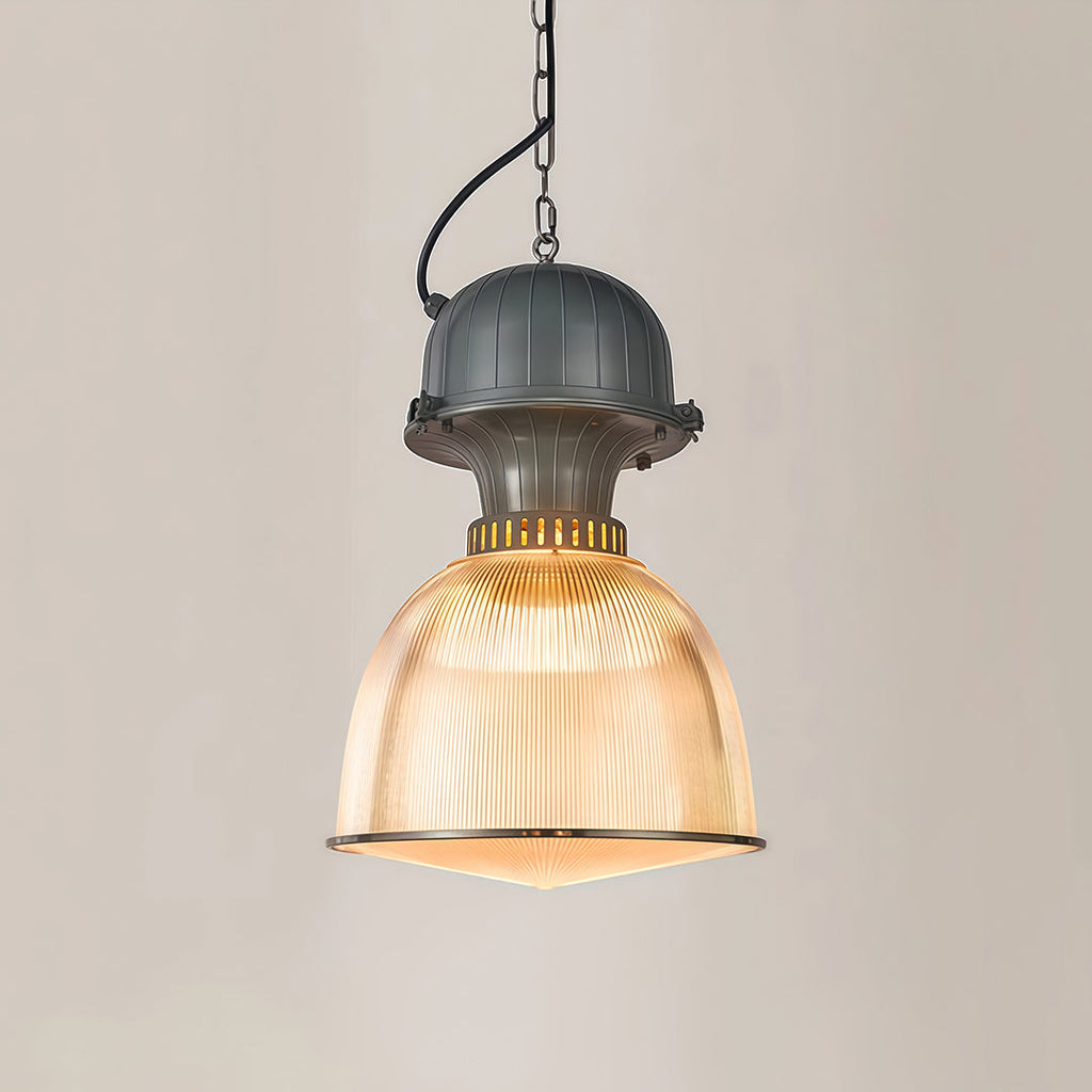 WINTHROP GRAY ALUMINUM INDUSTRIAL PENDANT LAMP